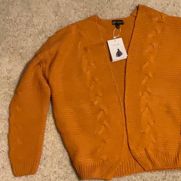 Mustard Yellow Cardigan - Picture 2 of 3